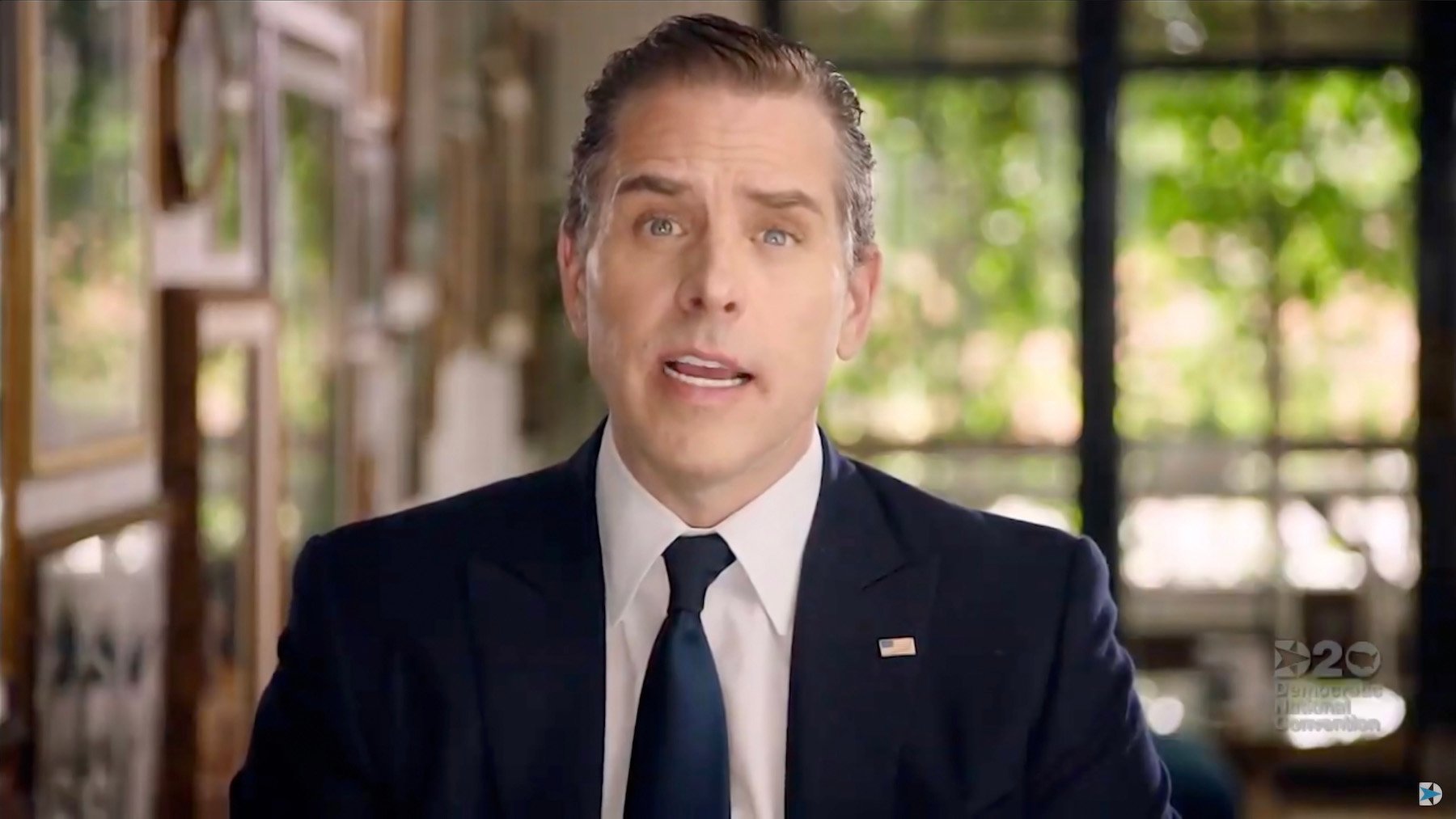 Hunter Biden, son of Democratic presidential nominee Joe Biden, addresses the virtual DNCC convention on August 20, 2020. (Photo by DNCC via Getty Images) (Photo by Handout/DNCC via Getty Images)