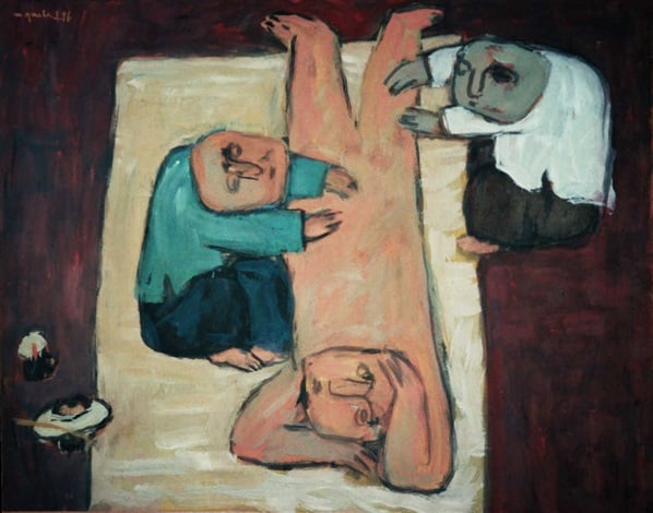 Nguyen Quang Minh, Massage (1996). Courtesy of Raquelle Azran Vietnamese Contemporary Fine Art.