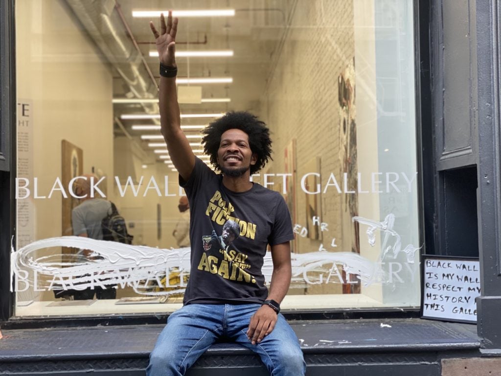 Black Wall Street Gallery owner Ricco Wright. Photo by Sarah Cascone.