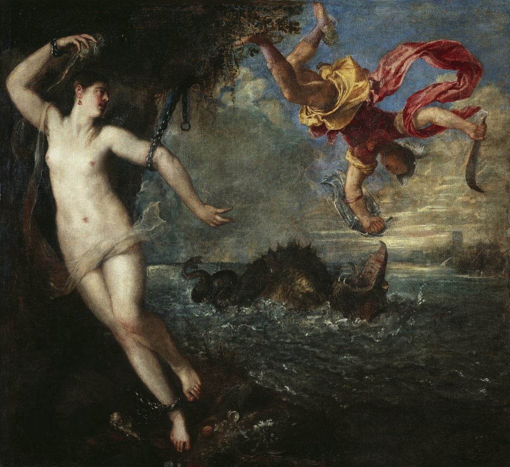 Titian, <i>Perseus and Andromeda</i> (ca. 1554–56). Collection of the Wallace Collection, London.