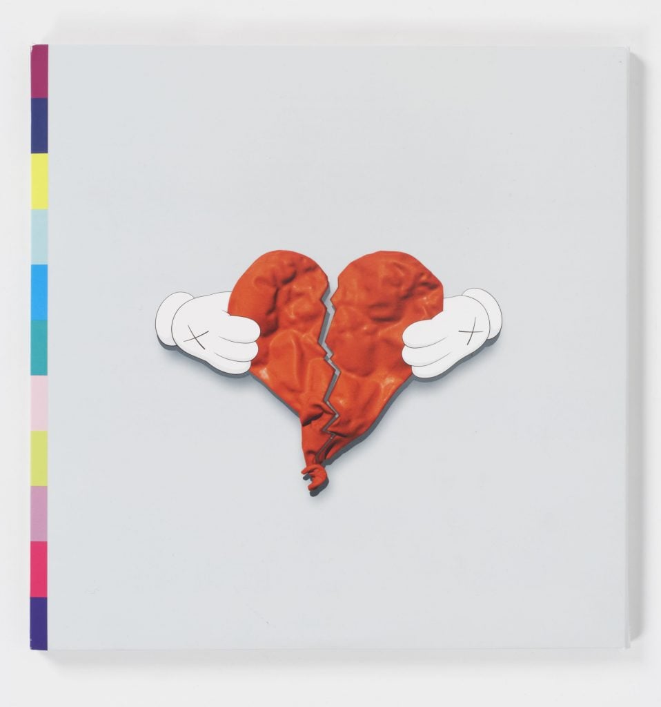 KAWS's artwork for Kanye West's album <i>808s & Heartbreal</i>. Courtesy KAWS studio.