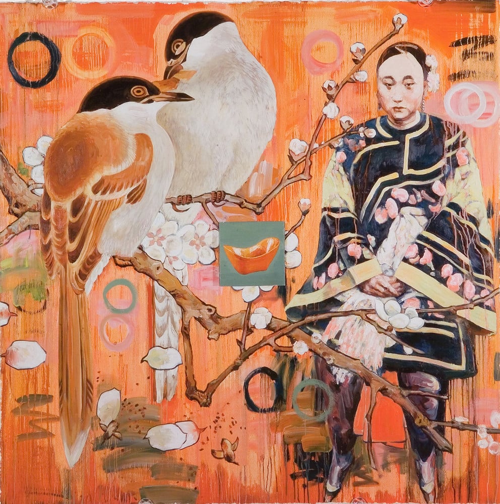 Hung Liu, Untitled (2005, from "Seven Poses" series. Collection of the National Museum of Women in the Arts, gift of the Greater Kansas City Area Committee of the National Museum of Women in the Arts. ©Hung Liu.