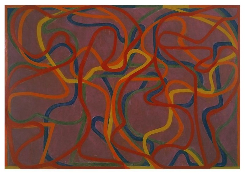 Brice Marden, Red Rocks (5) (2000–02). Courtesy of Matthew Marks Gallery.
