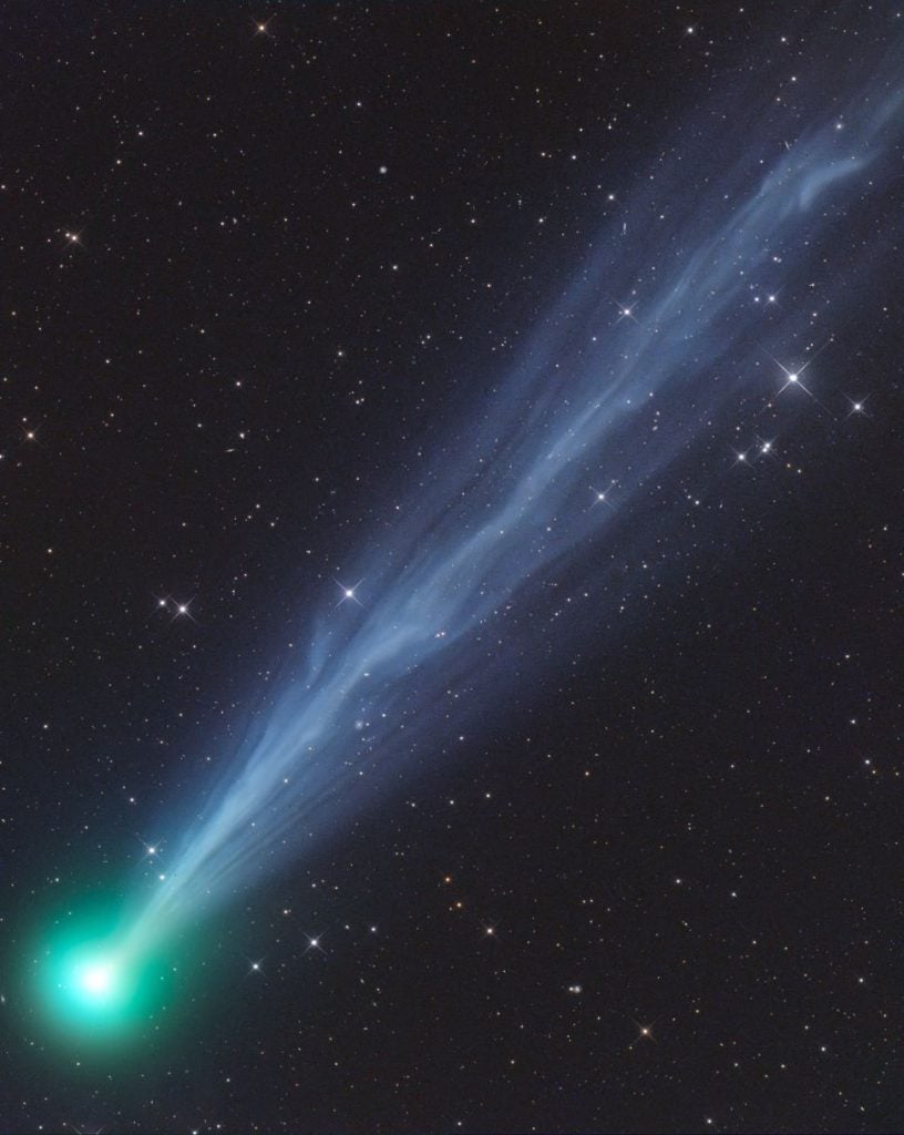 Gerald Rhemann, <em>The Exceptionally Active Ion Tail of Comet 2020F8 SWAN</em> (2020) Courtesy Royal Museums Greenwich. © Gerald Rhemann.