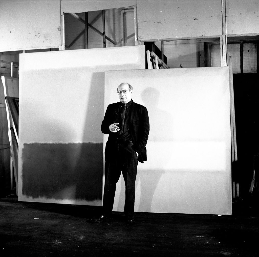 Abstract Expressionist artist Mark Rothko (1903-1970), during his MoMA exhibition, New York City, March 1961. Photo by Ben Martin/Getty Images.