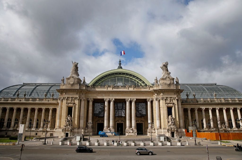 The Grand Palais is seen the day it is closed for renovation work on March 12, 2021 in Paris, France. Photo by Chesnot/Getty Images.