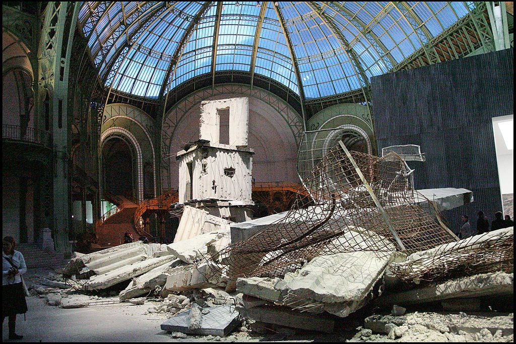 "Monumenta 2007" exhibition by Anselm Kiefer at the Grand Palais in Paris. Photo by Bertrand Rindoff Petroff/Getty Images.