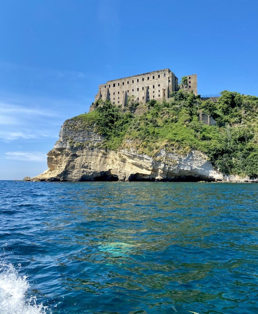 Terra Murata's Palazzo d'Avalos, a prison on the island of Procida, which will host the art event 