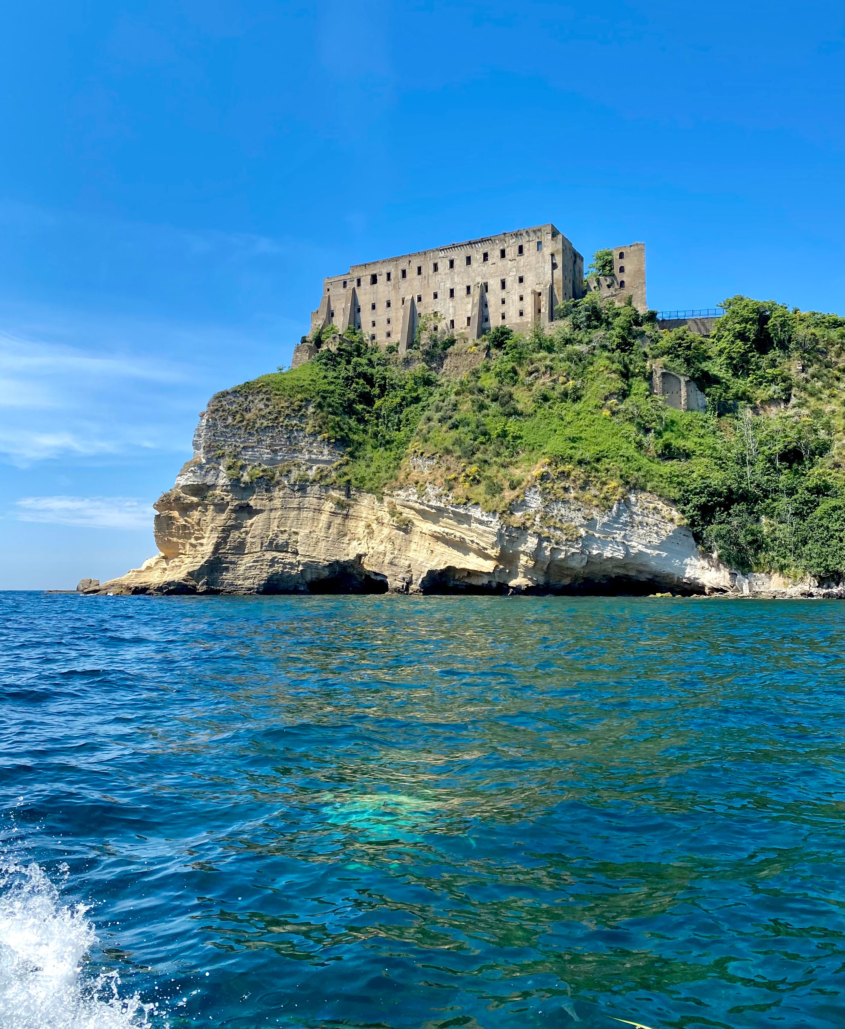 Terra Murata's Palazzo d'Avalos, a prison on the island of Procida, which will host the art event "Panorama." Courtesy Italics.