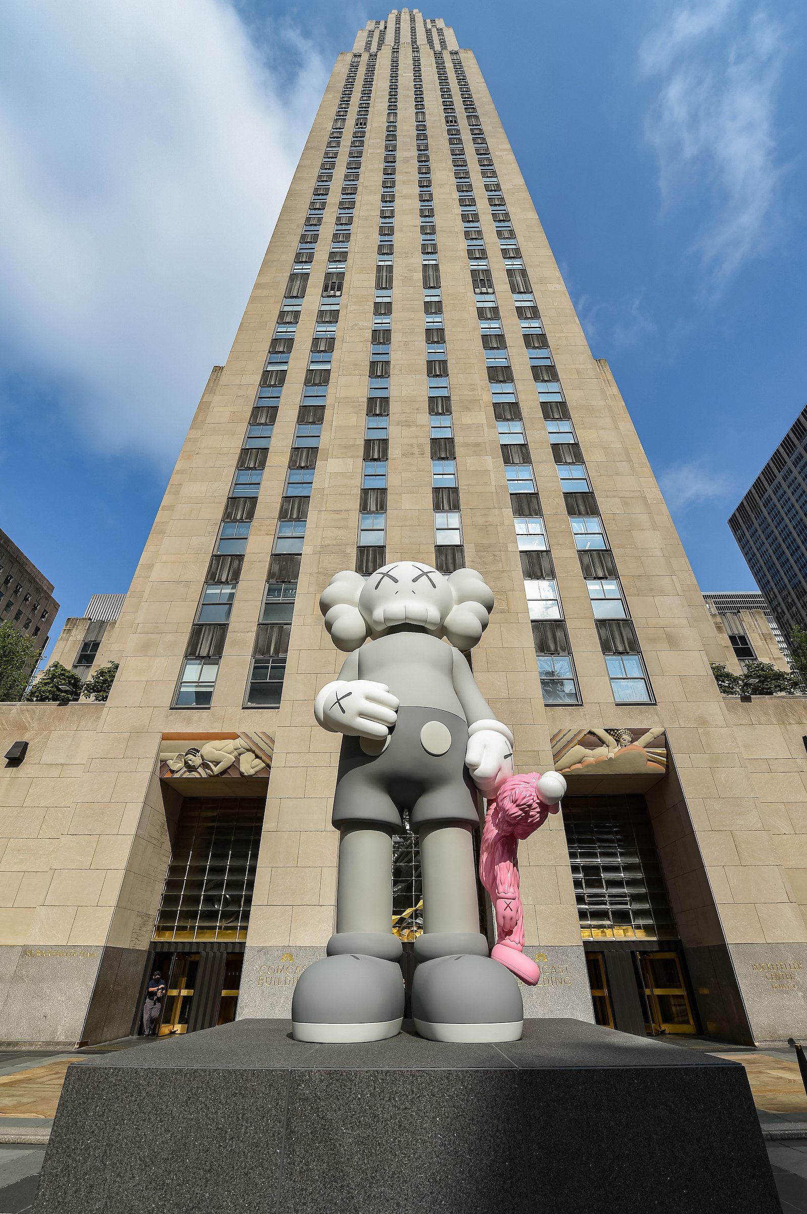 KAWS Wants His New 18-Foot-Tall Cartoon Couple at Rockefeller