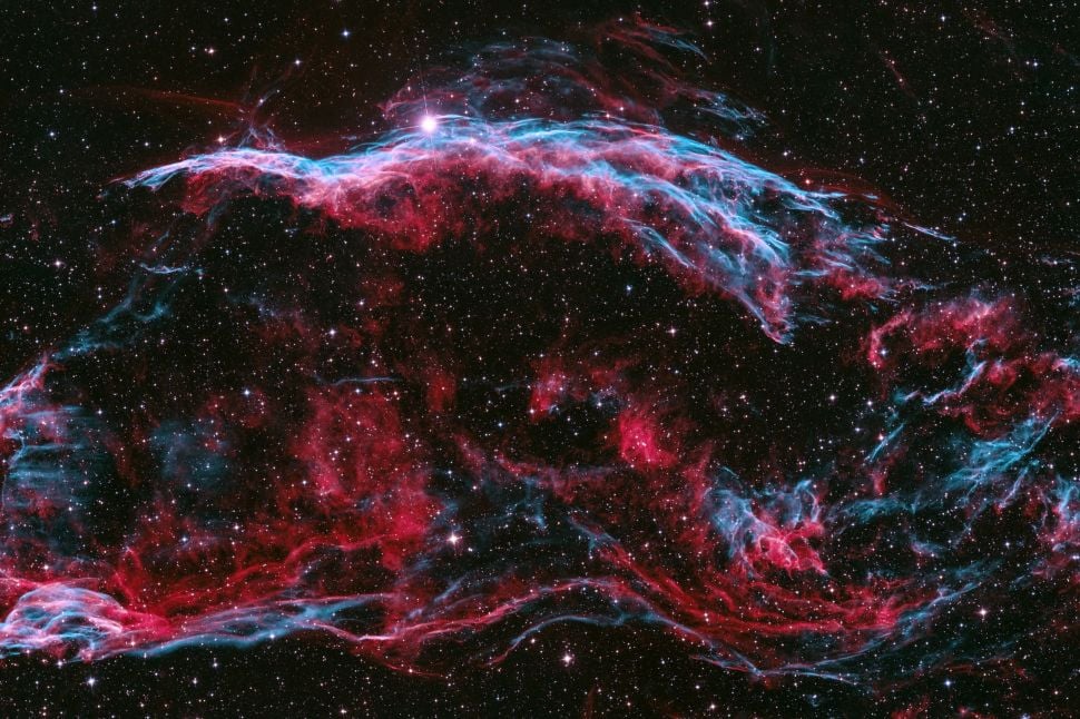 Péter Feltóti,<em> Bicolour Veil Nebula</em> (2020) Courtesy Royal Museums Greenwich. © Péter Feltóti.