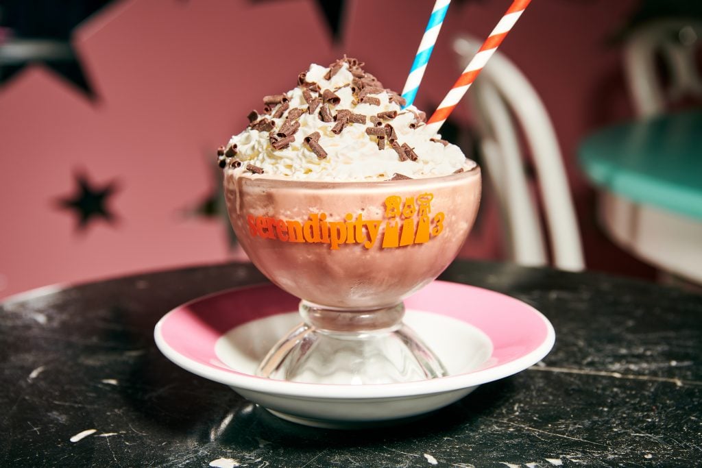 The frozen hot chocolate at Serendipity 3. Photo courtesy of Serendipity 3. 