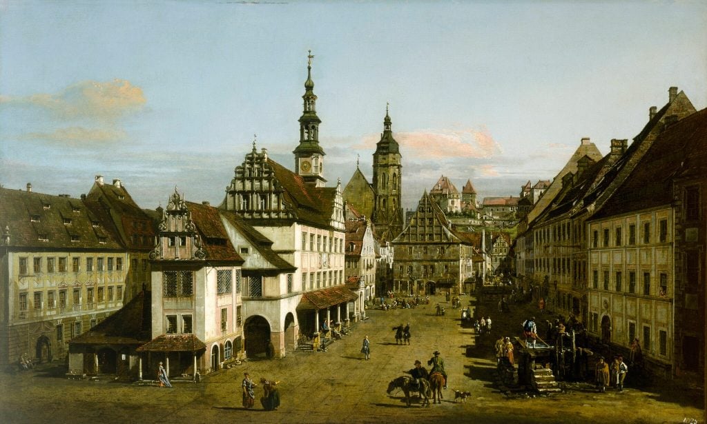 Bernardo Bellotto, The Marketplace at Pirna (ca. 1764). Collection of the Museum of Fine Arts, Houston.