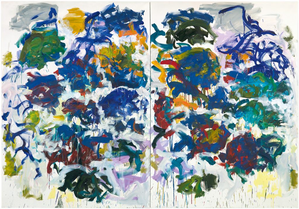 Joan Mitchell, <em>Sunflowers</em> (1990–91). Photo by Brian Buckley; collection of John Cheim; ©estate of Joan Mitchell. 