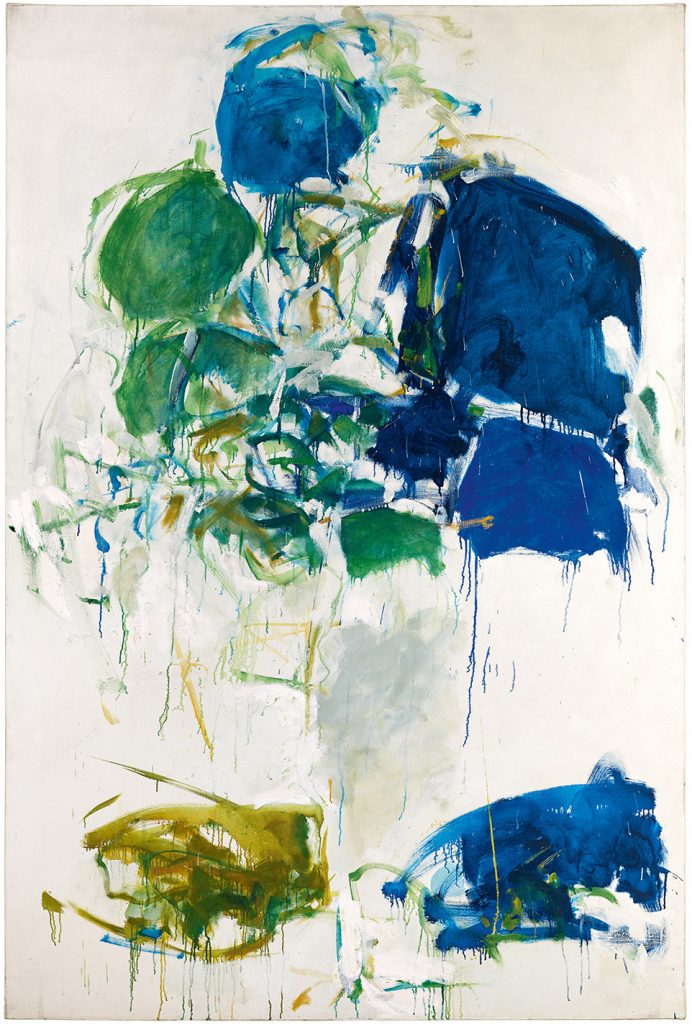 Joan Mitchell, Vétheuil (1967–68). Photo by Brian Buckley; courtesy of Joan Mitchell Catalogue Raisonne; private collection; ©estate of Joan Mitchell.