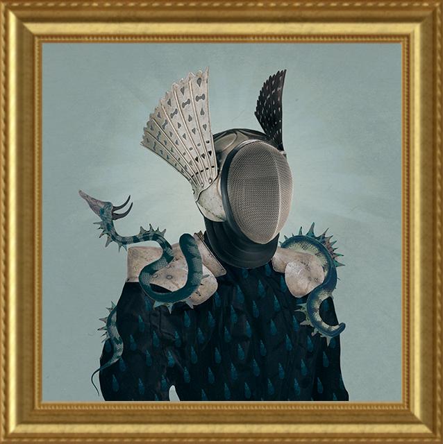 Deming King Harriman, <em>Masks V</em>. Courtesy of Spring/Break Art Show. 