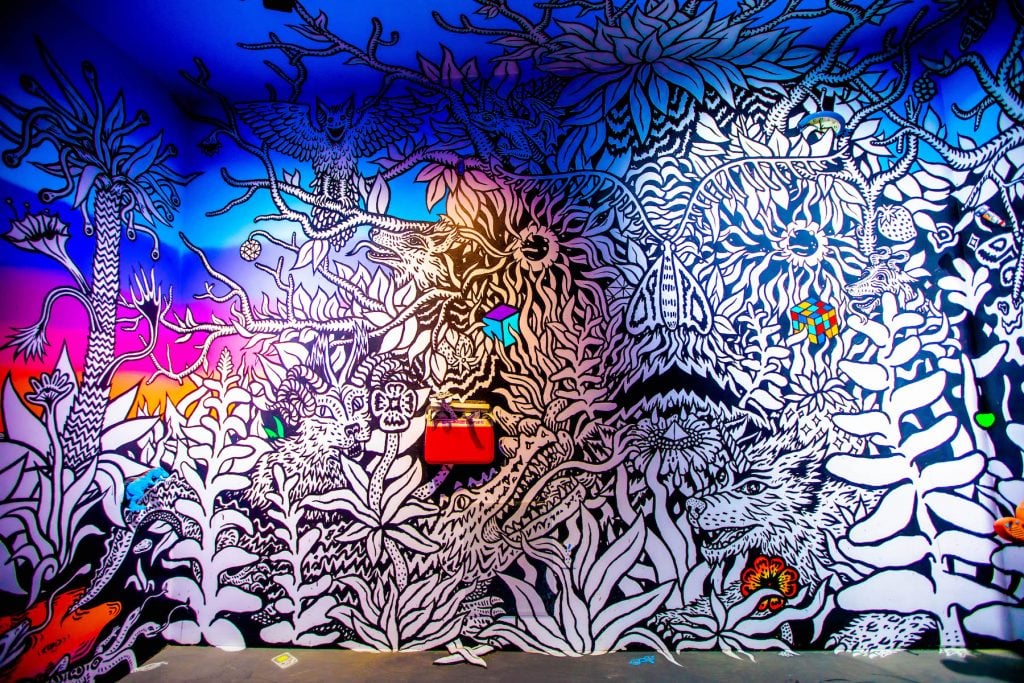 A room by Justin Camilli at Meow Wolf Convergence Station, Denver. Photo by Kennedy Cottrell. 