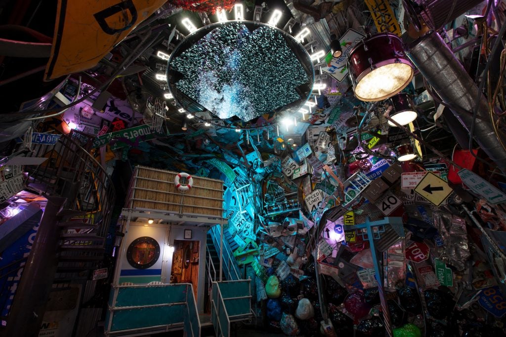 Meason Wiley, <em>Gremlin Symphony</em> at Meow Wolf Convergence Station, Denver. Photo by Kate Russell.