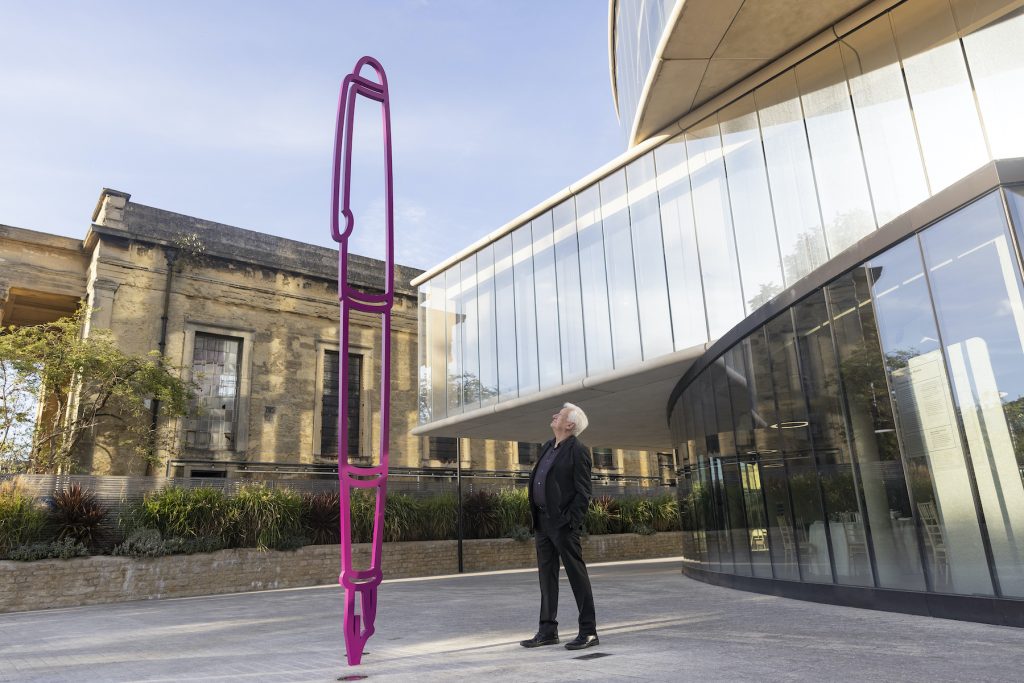 Michael Craig-Martin at the unveiling of ‘Fountain Pen 2019.' Photo by Matt Alexander/PA Wire