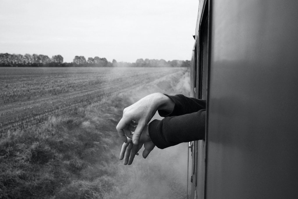 Roger Deakins, On a train returning from a day of shooting for ‘The Reader,