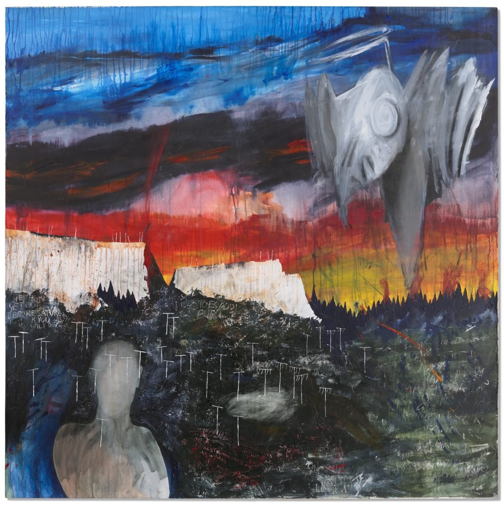 Stanley Donwood, <i>Get Out Before Saturday</i> (2000). Courtesy of Christie's Images Ltd.