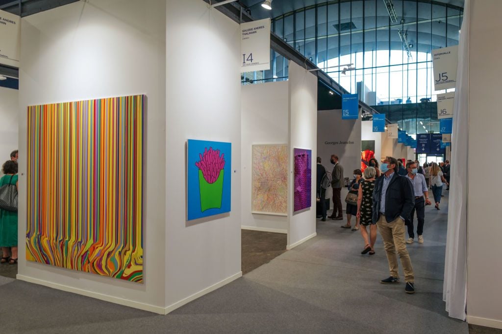 A general view of the Art Paris exhibition on September 08, 2021 in Paris, France. Photo by Pierre Suu/Getty Images.
