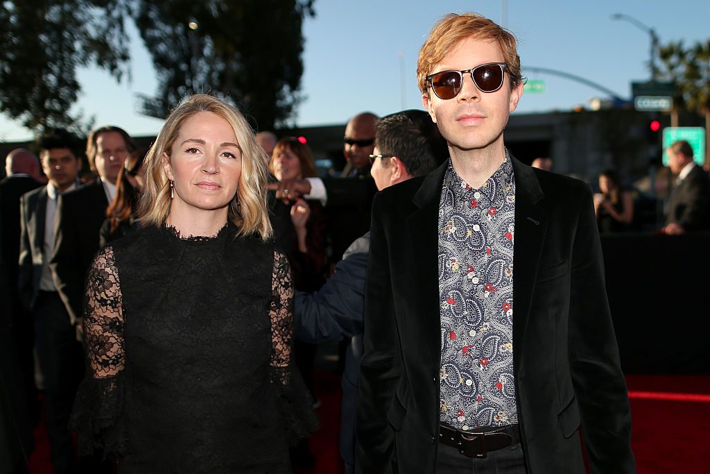 Actress Marissa Ribisi and musician Beck at the Grammys in 2015. (Photo by Christopher Polk/WireImage)