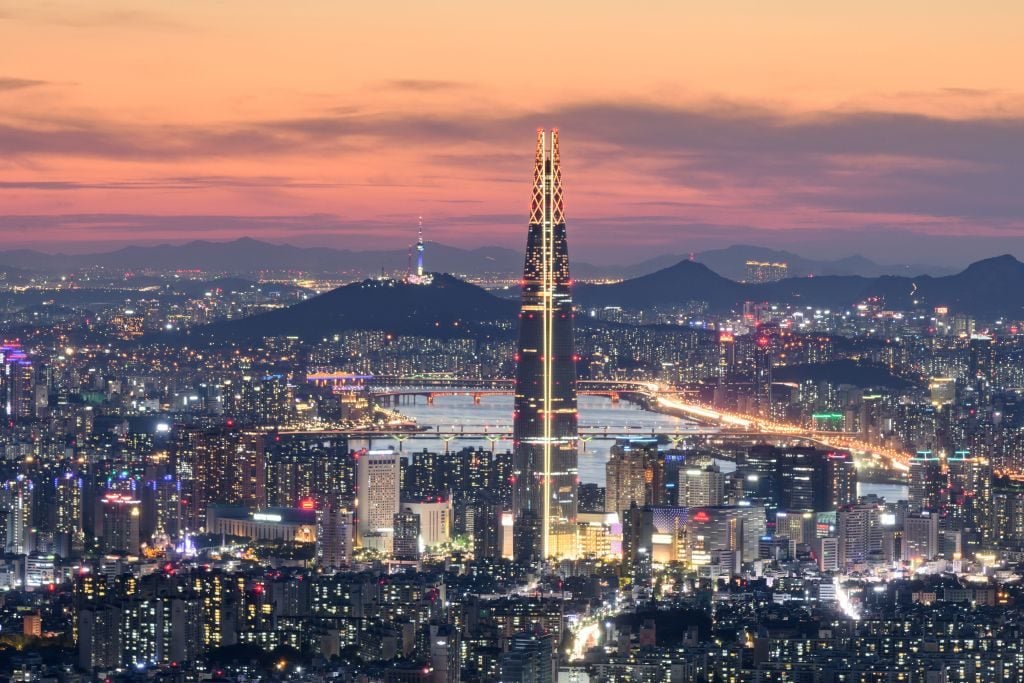 South Korea's skyline. (ED JONES/AFP via Getty Images)