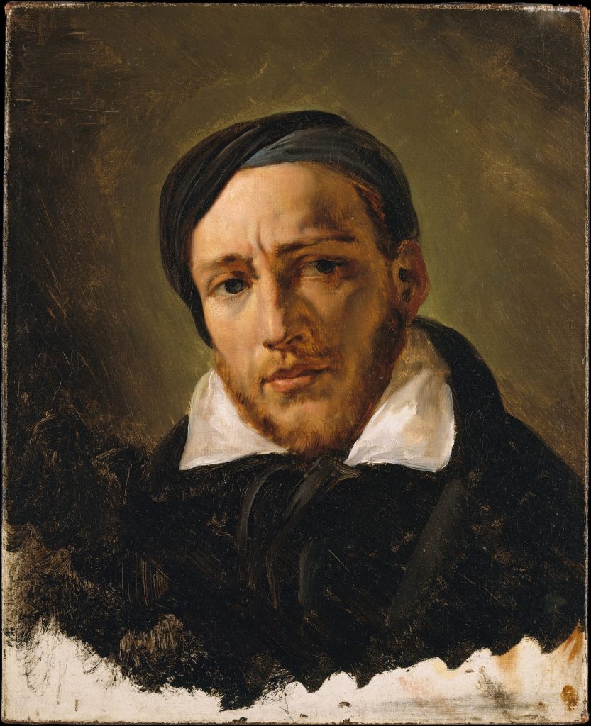 Horace Vernet, Portrait of Théodore Géricault (circa 1822–1823).