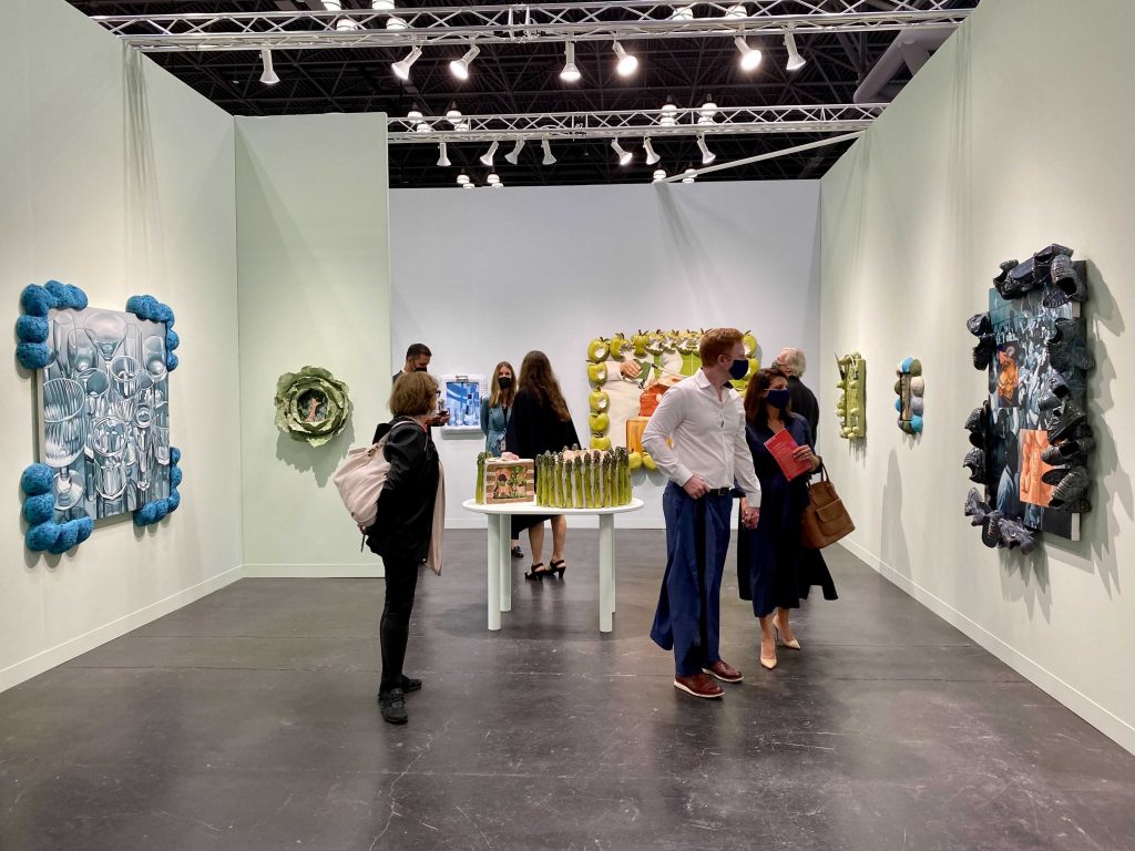 Work by Stephanie Temma Hier from Bradley Ertaskiran, Montreal, at the 2021 Armory Show at the Javits Center in New York. Photo by Sarah Cascone.