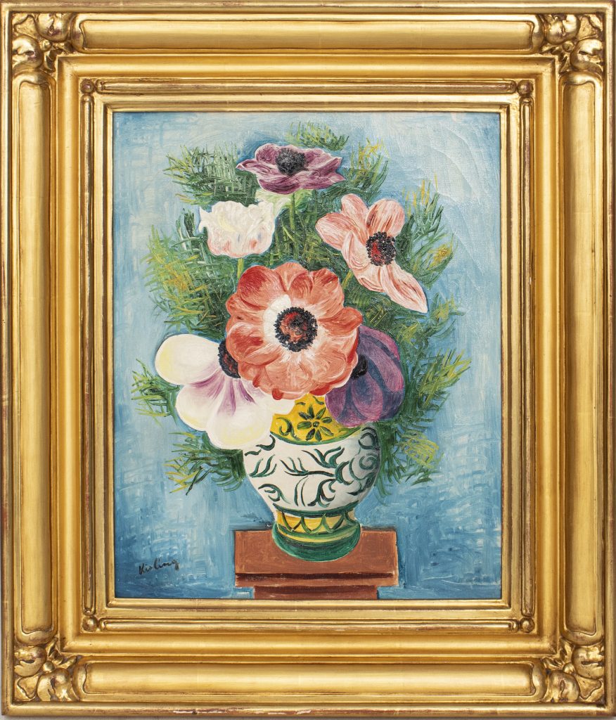 Moses Kisling, Anemones in a Vase.  Courtesy of Showplace.