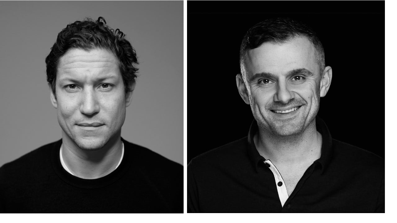 Left, Vito Schnabel. Photo: Argenis Apolinario. Right, Gary Vaynerchuk. Courtesy of ArtOfficial.