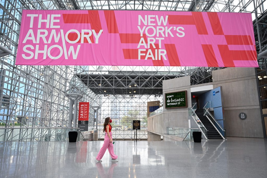 Installation view, the Armory Show 2021. Photograph by Casey Kelbaugh