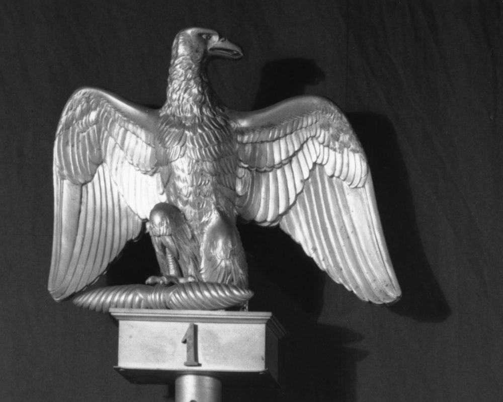 This Napoleonic bronze eagle finial was stolen from the top of a flagpole at the Isabella Stewart Gardner Museum during the 1990 heist. Photo courtesy of the Isabella Stewart Gardner Museum, Boston. 
