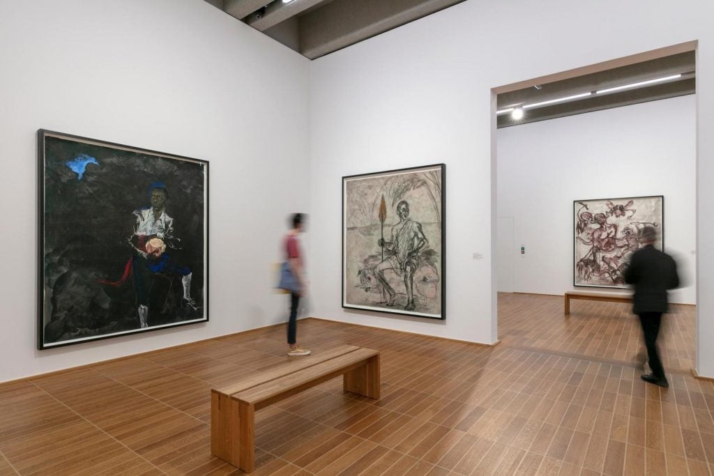 Installation view of "Kara Walker: A black hole is everything a star longs to be" at the Kunstmuseum Basel. Photo by Julian Salinas, courtesy Kunstmuseum Basel.
