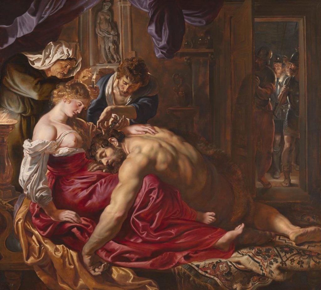 Peter Paul Rubens, Samson and Delilah (ca. 1609/10). Collection of the National Gallery, London.