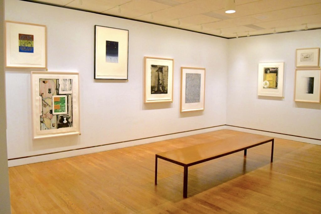Installation view of "Rolywholyover," a prints show within "Jasper Johns: Mind/Mirror" at the Philadelphia Museum of Art. Photo by Ben Davis.