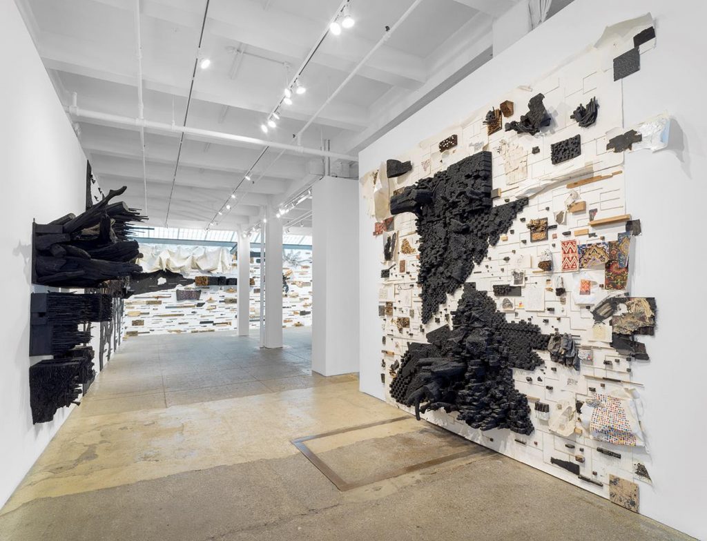 "Leonardo Drew," installation view at Galerie Lelong, New York. Photo courtesy of Galerie Lelong, New York.
