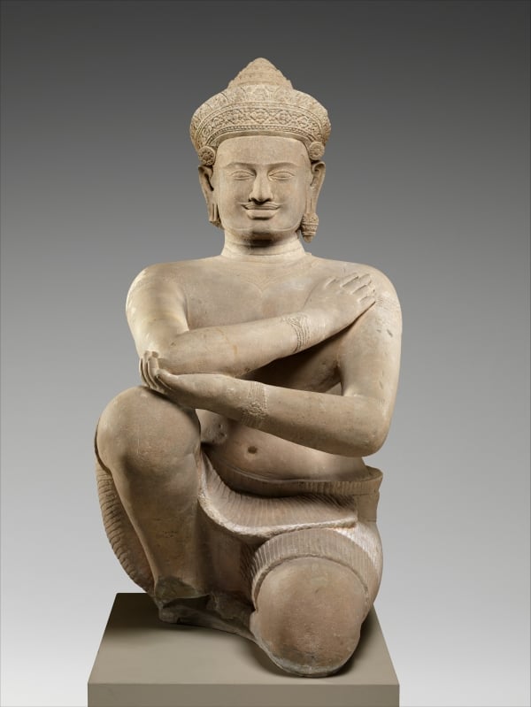 The Metropolitan Musem of Art repatriated two looted Khmer Kneeling Attendant statues linked to dealer Douglas Latchford to Cambodia in 2013. Photo courtesy of the Metropolitan Museum of Art, New York