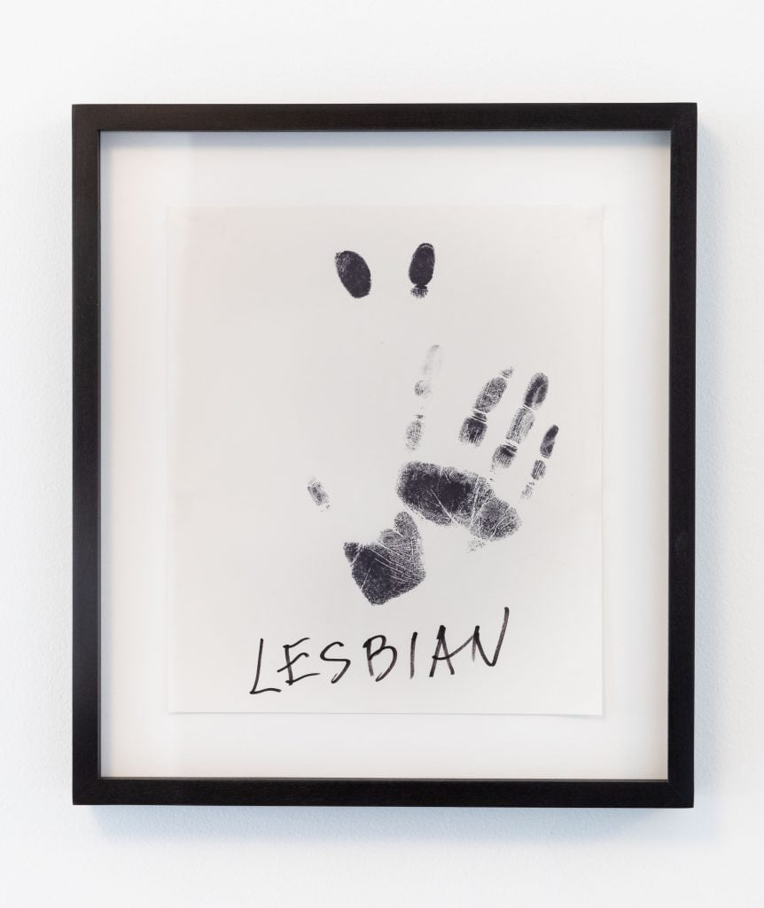 Barbara Hammer, Hand Print "Lesbian" (1985). Courtesy of the artist and Company Gallery.