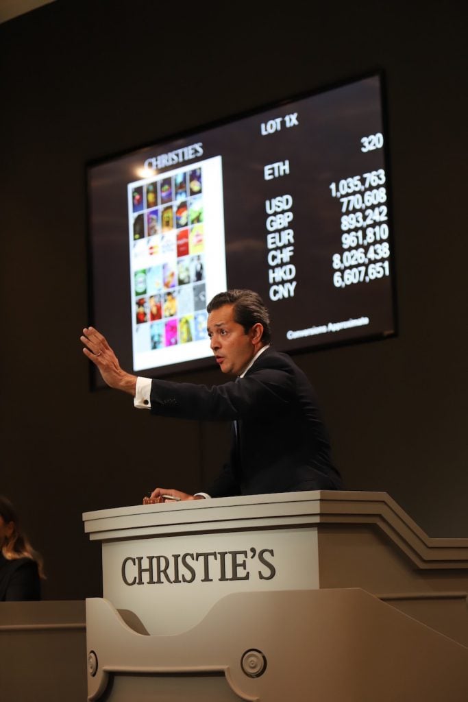 Rahul Kadakia sells Curio Cards at Christie's 'Post-War to Present' auction on October 1. Image courtesy Christie's.