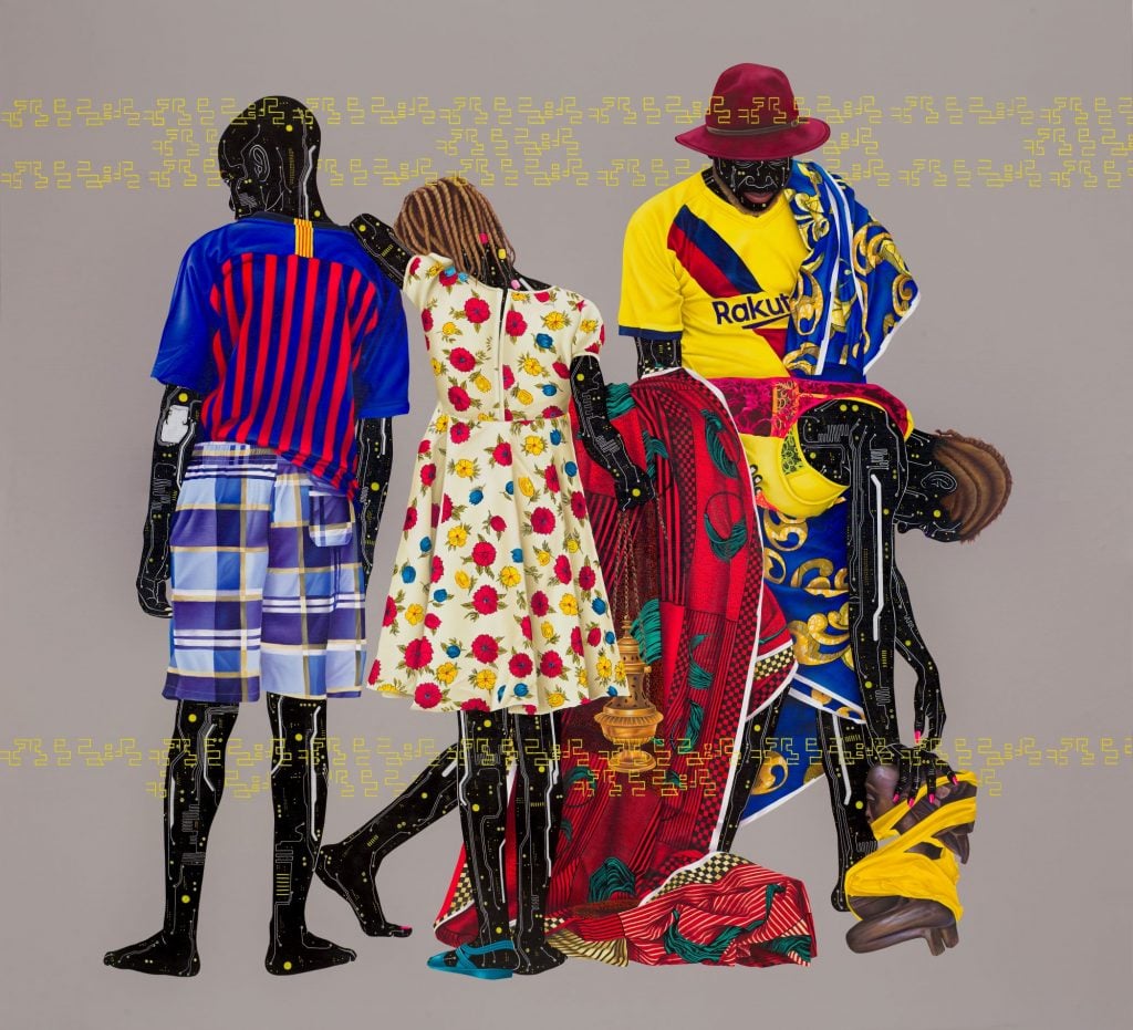 Eddy Kamuanga Ilunga, Untitled (2021). Courtesy the Artist and October Gallery, London.