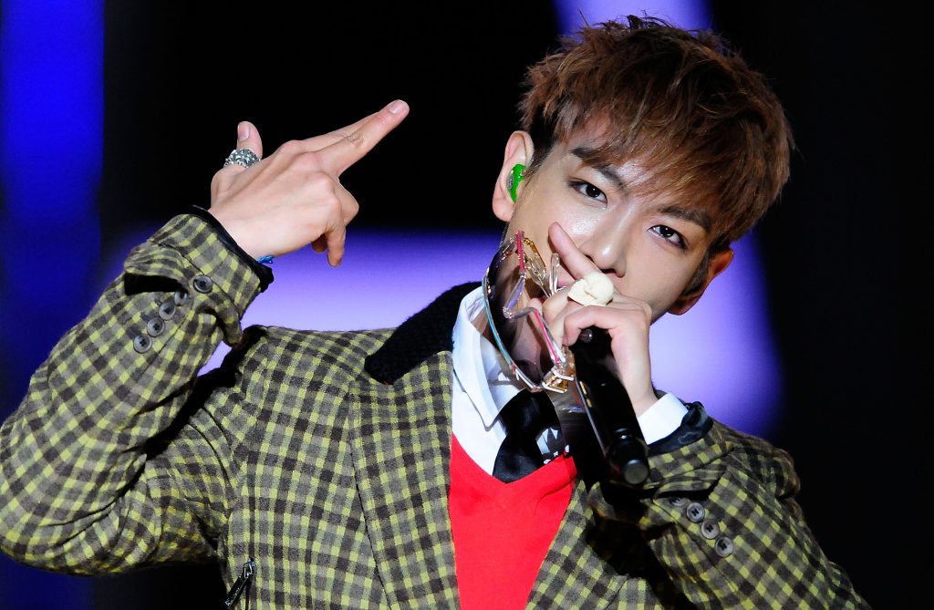 T.O.P performs onstage in Gyeongju, South Korea. (Photo by Han Myung-Gu/WireImage)