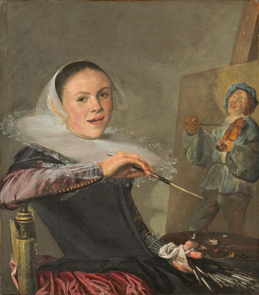 Judith Leyster, <i>Self-Portrait</i> (c. 1630). Photo by Art Images via Getty Images