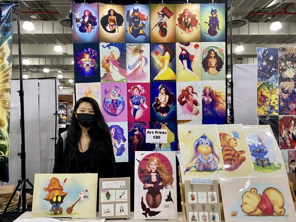 Artist Leanne Huynh at New York Comic Con 2021. Photo by Sarah Cascone. 