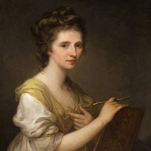 Angelica Kauffman, Self-portrait, ca. 1770-1775; © National Portrait Gallery, London