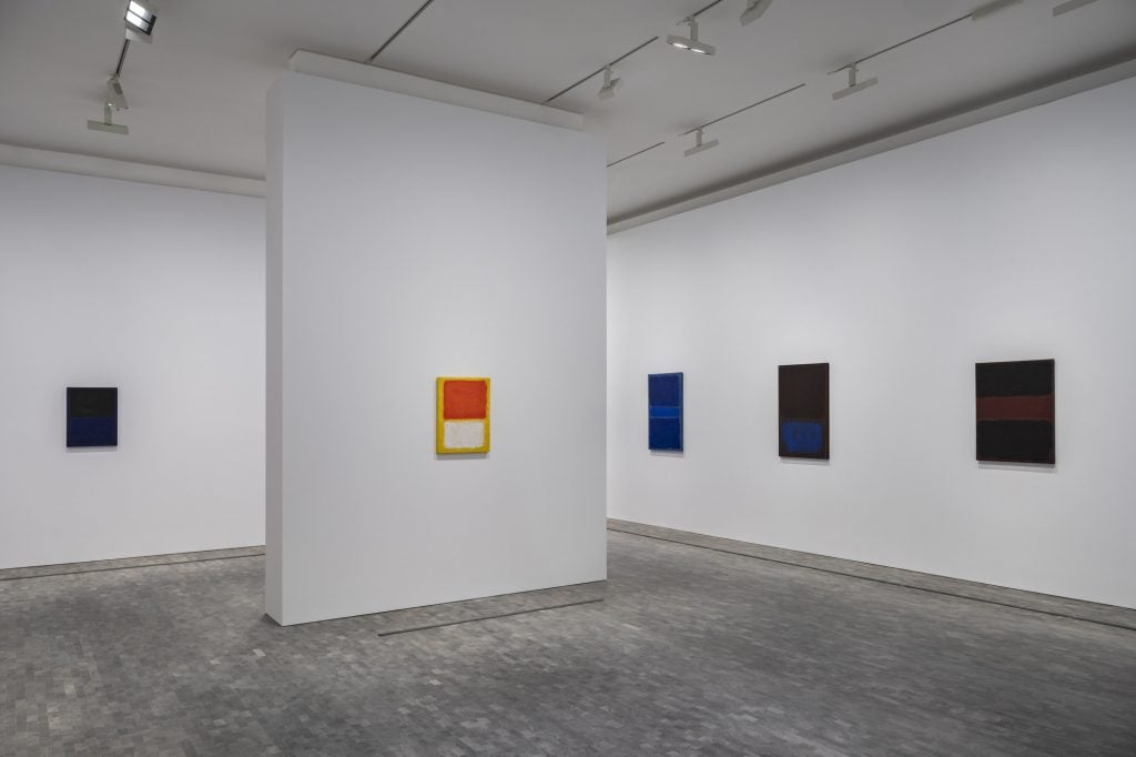 Installation View, "Mark Rothko, 1968: Clearing Away," Pace Gallery, London © 2020 by Kate Rothko Prizel and Christopher Rothko