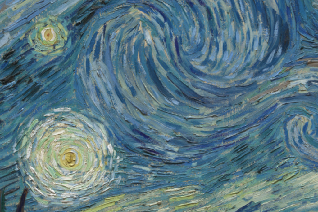 Detail of The Starry Night (1889).