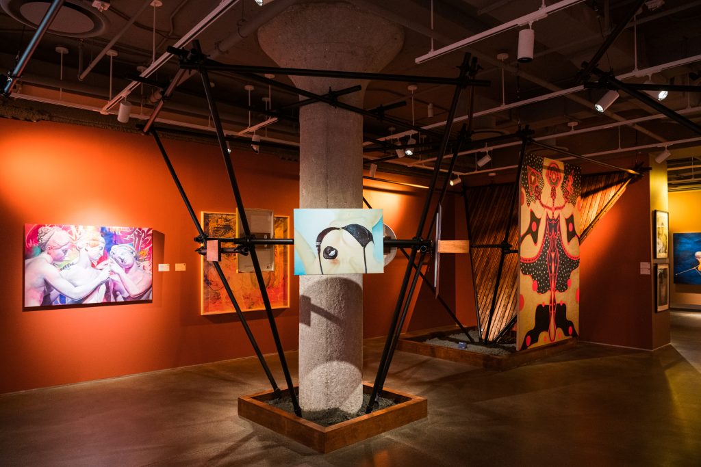 Installation view of "Boundless Space… The Possibilities of Burning Man" at Sotheby’s New York. Photo courtesy of Sotheby's New York.