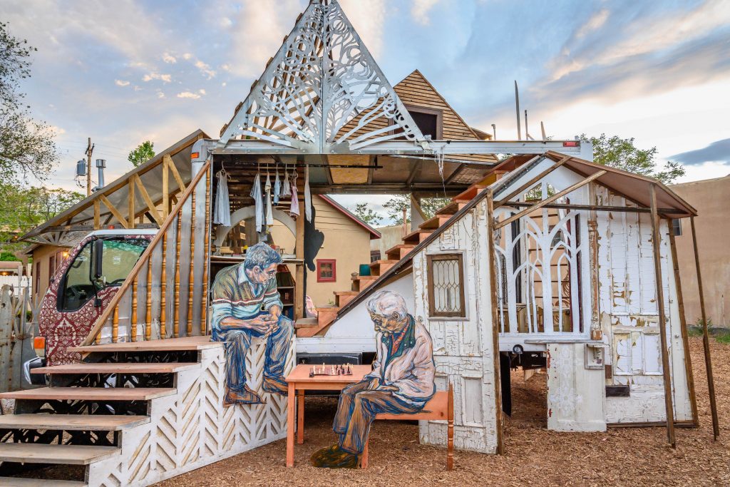 Swoon, The House Our Families Built (2020). Courtesy of Turner Carroll Gallery, Santa Fe.